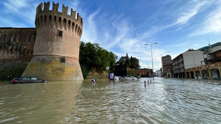 Flut Überschwemmung Norditalien (Foto: Enrico Suzzani)