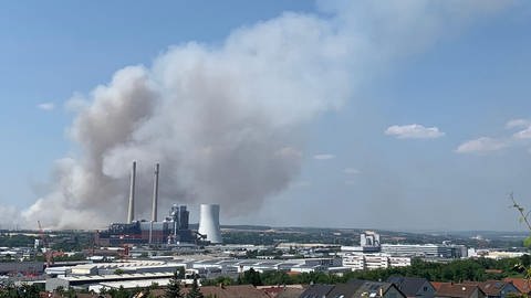 Rauchwolke über Feldern Heilbronn
