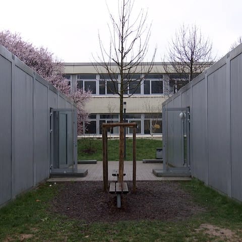 Elly-Heuss-Knapp-Gemeinschaftsschule Heilbronn-Böckingen. Thema Schüler in Containern. (Foto: SWR)