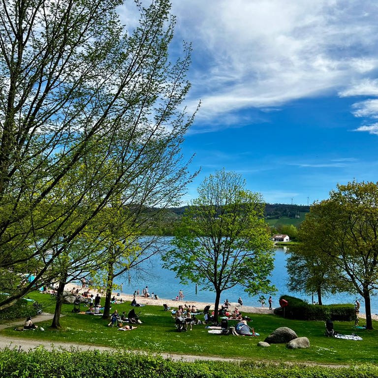 Viel los am Breitenauer See am Samstag (Foto: Uschi Schröter)