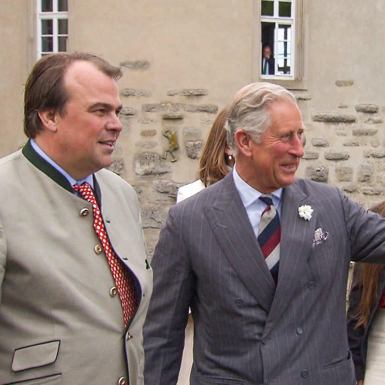 Prinz Charles zu Besuch bei Fürst Philipp zu Hohenlohe-Langenburg (Foto: SWR)