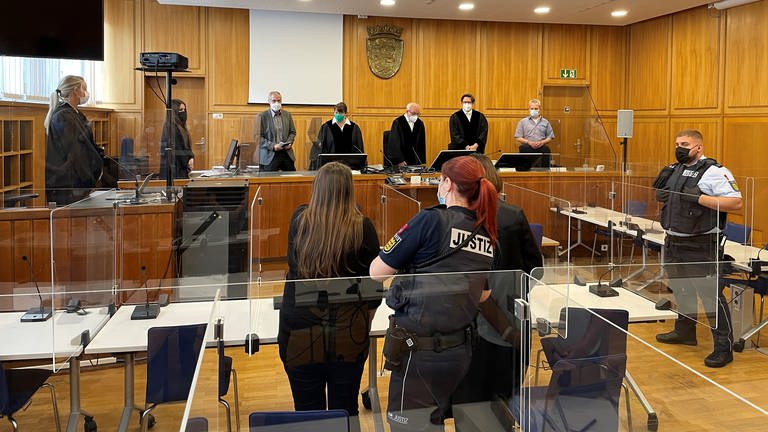 Letzter Prozesstag am Landgericht Heilbronn um ein ausgesetztes Baby in Schwäbisch Hall (Foto: SWR)