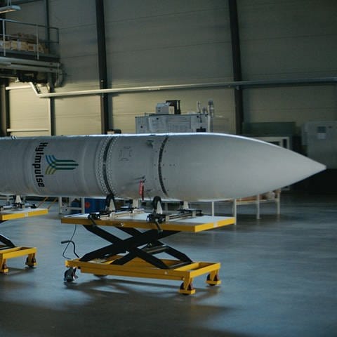 Rakete des Start-ups HyImpulse aus Neuenstadt am Kocher (Foto: HyImpulse)