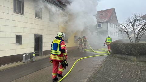 Die Feuerwehr Kirchberg an der Jagst im Einsatz. (Foto: Feuerwehr Kirchberg an der Jagst)