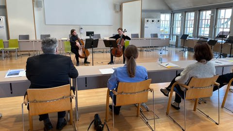 Der Landeswettbewerb "Jugend musiziert" im Rathaus in Künzelsau 2023 (Foto: SWR)