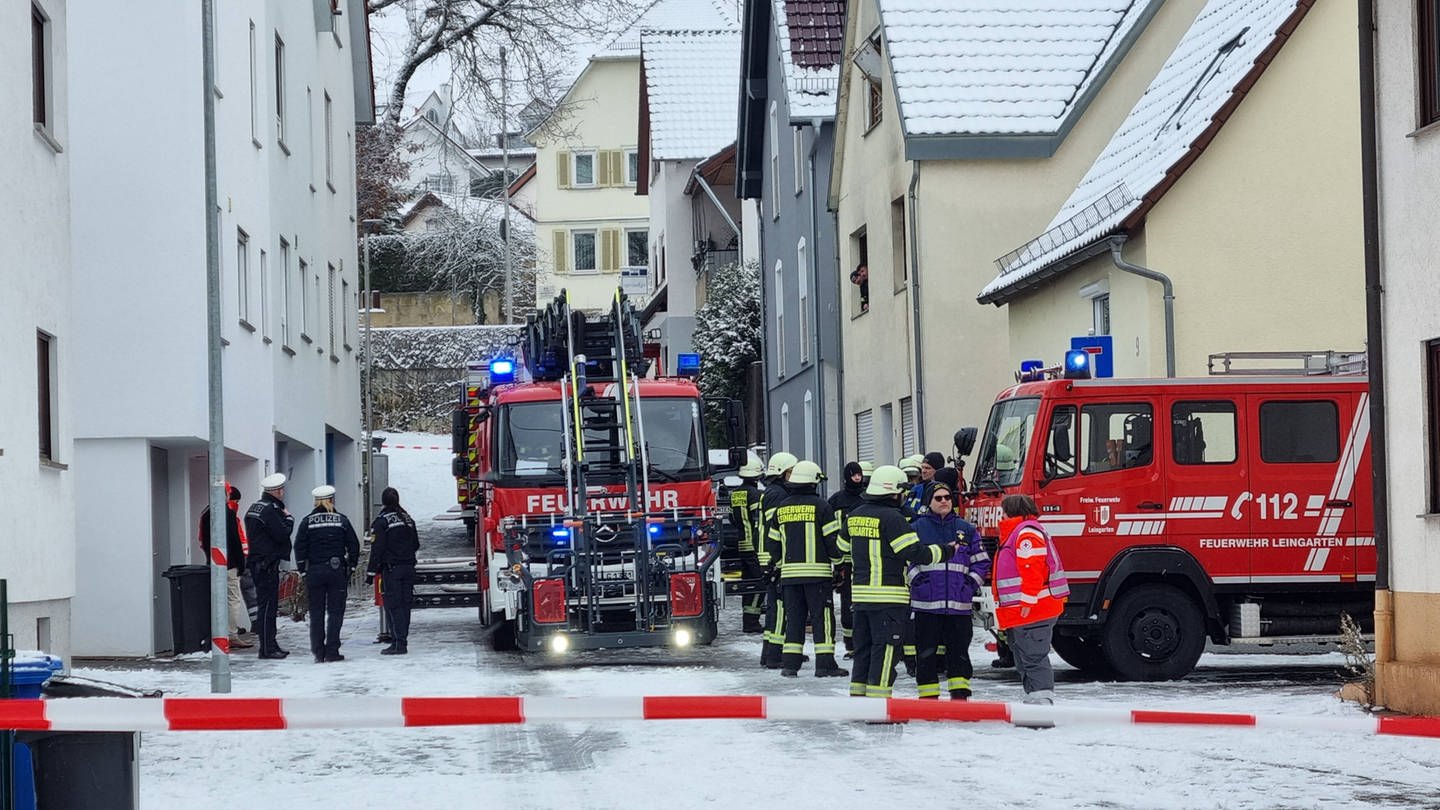 Tote Person nach Brand in Leingarten im Wohnhaus entdeckt (Foto: 7aktuell.de | CV)