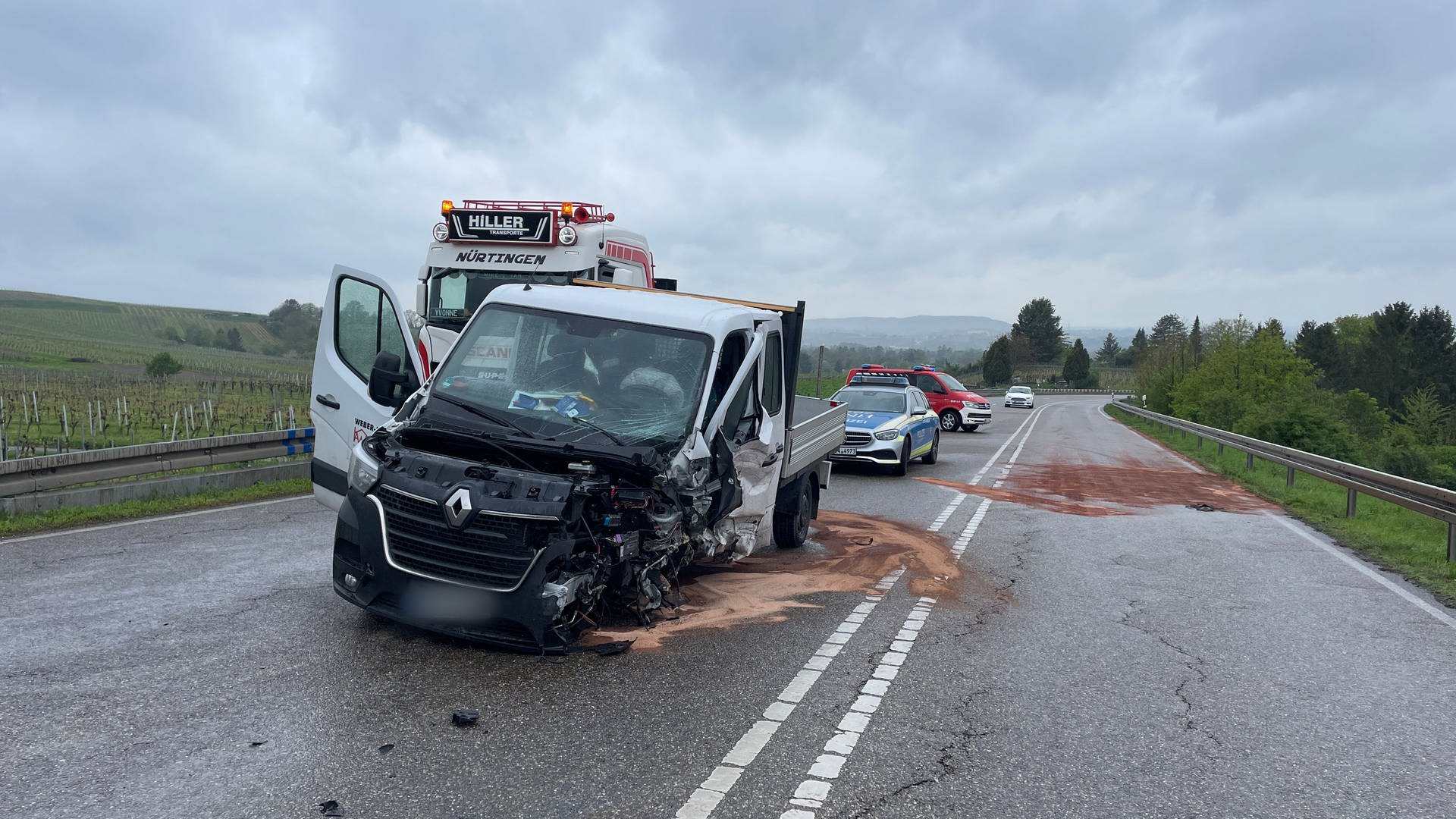 Unfall zwischen Heilbronn und Untergruppenbach: Auto kracht in Gegenverkehr