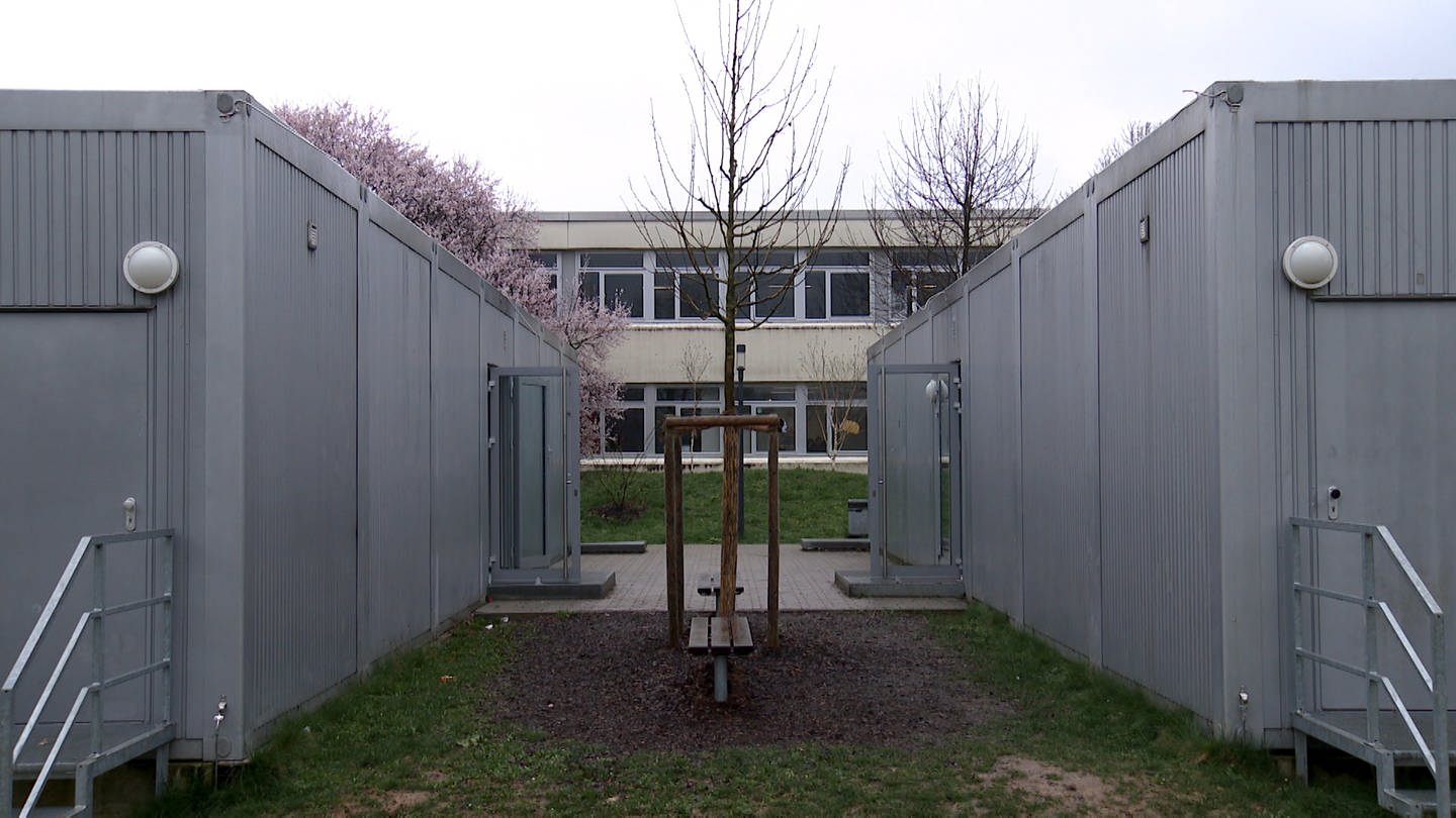 Elly-Heuss-Knapp-Gemeinschaftsschule Heilbronn-Böckingen. Thema Schüler in Containern. (Foto: SWR)