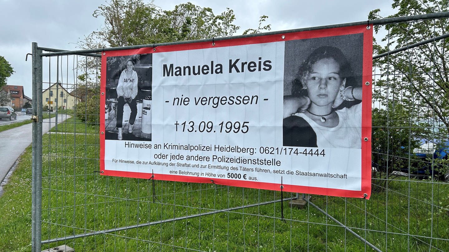 Plakat von der getöteten Manuela Kreis aus Siegelsbach (Foto: SWR)