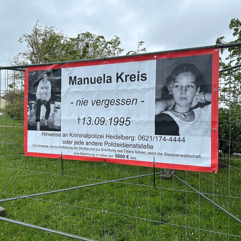 Plakat von der getöteten Manuela Kreis aus Siegelsbach