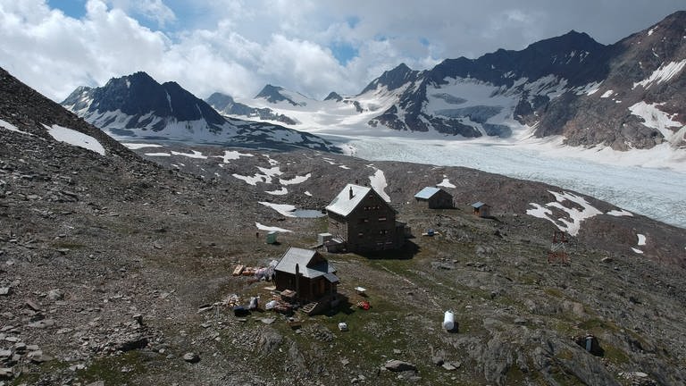 Die Ötztaler Alpen rund um die Fidelitashütte (Foto: SWR)