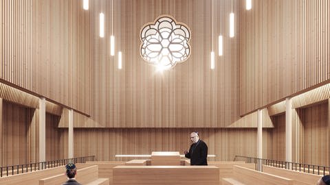 So könnte die neue Synagoge in Pforzheim von Innen aussehen (Foto: Pressestelle, Jüdische Gemeinde Pforzheim)