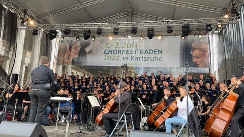 Auftakt Chorfest in Karlsruhe (Foto: SWR)