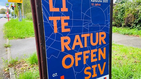 Werbung für die Literaturtage in Karlsruhe 2022 (Foto: SWR)