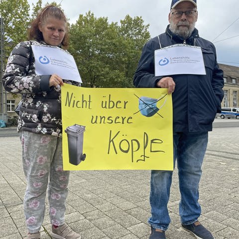 Diakonie Baden protestiert gegen Infektionsschutzgesetz (Foto: SWR)