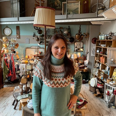 Nicole Graf in ihrem Laden "Anno Dazumal" (Foto: SWR, Patrick Neumann)