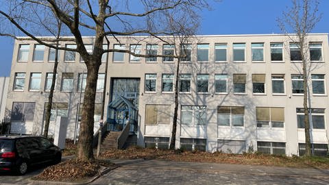 Auf dem Bild ist ein großes Bürogebäude zu sehen, das zum Bordell umgebaut werden soll. (Foto: SWR, Teo Jägersberg)