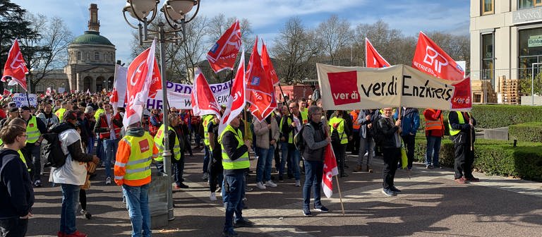 Streiks in Karlsruhe. (Foto: SWR, Heiner Kunold)