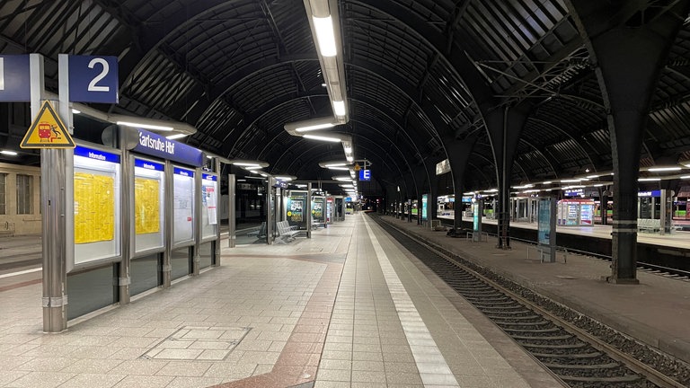 Bahnstreik: Zugausfälle und Verspätungen auch in Karlsruhe (Foto: SWR, Cornelia Stenull)