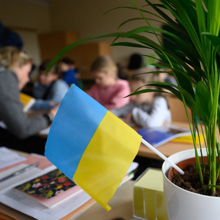 Kinder aus der Ukraine in der Schule