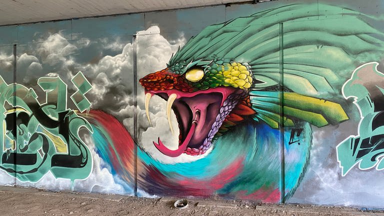 Graffitis in Karlsruhe rund um die Alb (Foto: SWR, Johannes Stier )