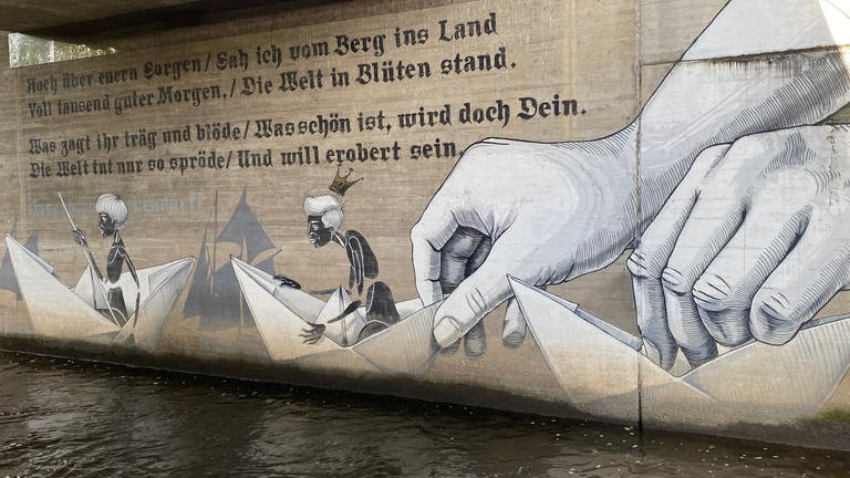 Graffitis in Karlsruhe rund um die Alb (Foto: SWR, Johannes Stier )