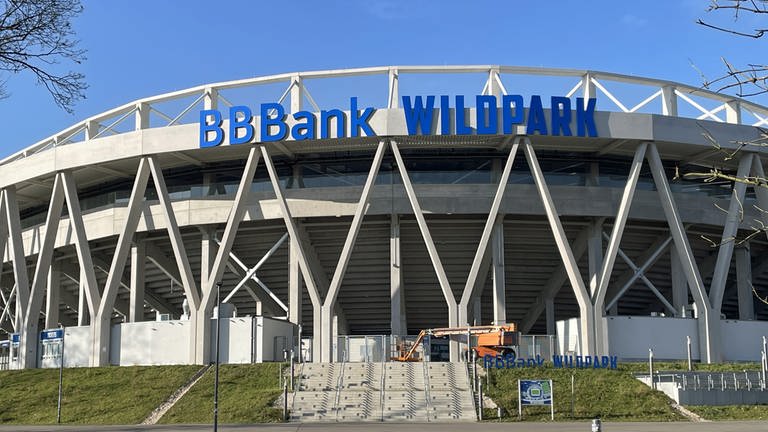 Das neue Wildparkstadion kurz vor der Fertigstellung (Foto: SWR)