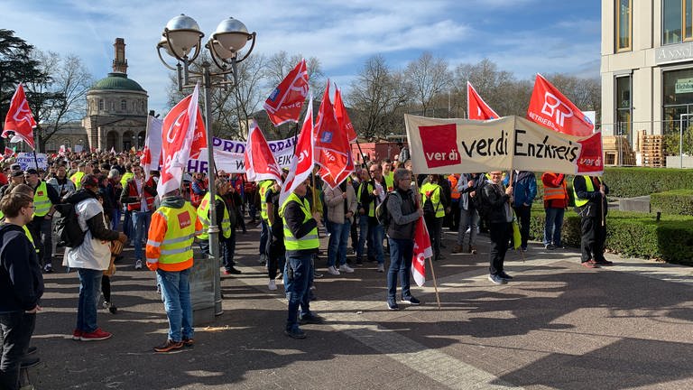 Streiks in Karlsruhe.