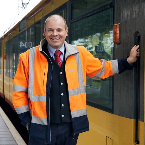 Jochen Dietz, Straßenbahnfahrer der AVG (Foto: Allianz pro Schiene)