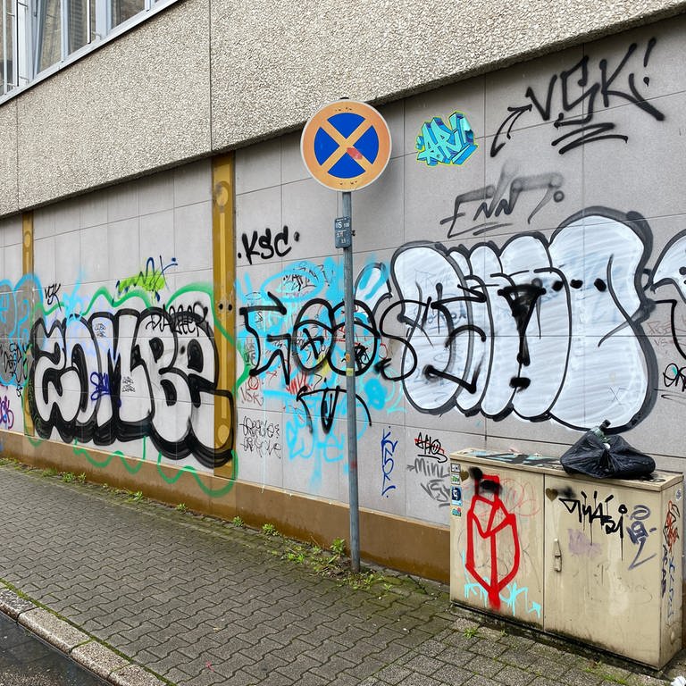 Mit dem Anti-Graffiti-Mobil geht Pforzheim gegen illegale Schmierereien vor. (Foto: SWR)