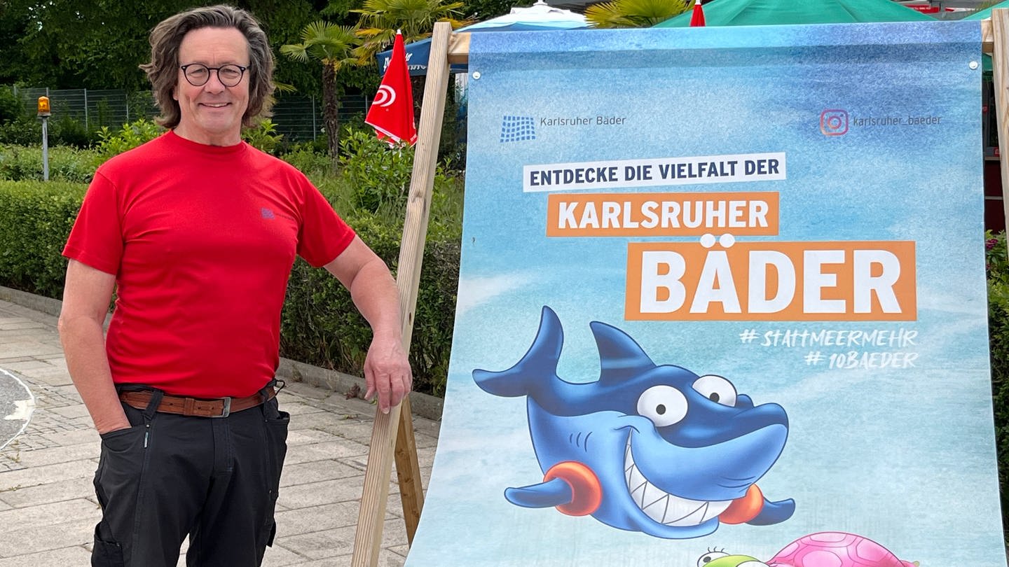 Sonnenbad in Karlsruhe: Schwimmmeister seit 46 Jahren (Foto: SWR, Foto: Henning Mohr)
