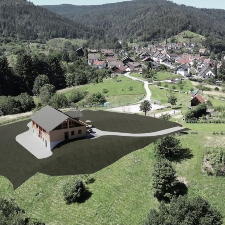 Die Giersteinhütte, wie sie einmal in Forbach im Ortsteil Bermersbach aussehen könnte. (Foto: www.pesi3d.de (Animation))