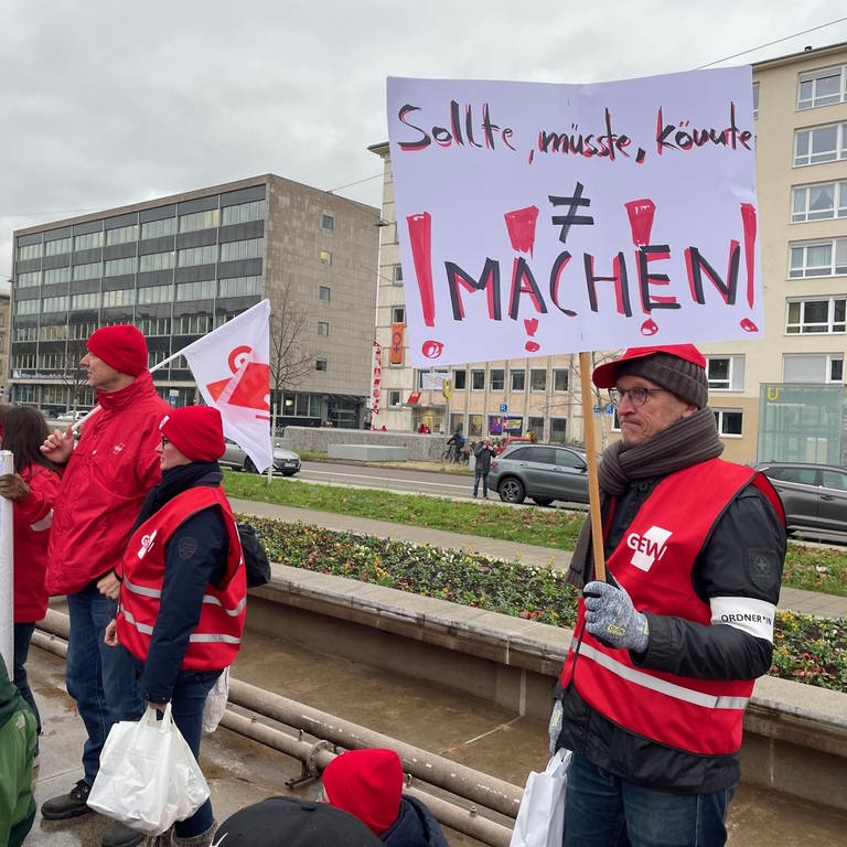 Streik der GEW in Karlsruhe
