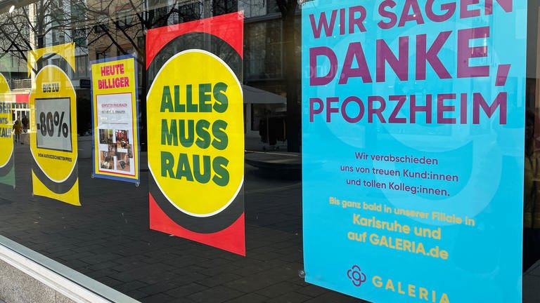 Die Filiale von Galeria Kaufhof in Pforzheim schließt Mitte Januar
