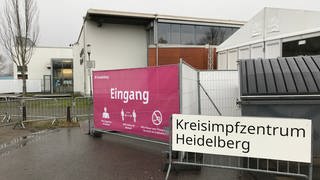 Eingang Impfzentrum Heidelberg (Foto: SWR)