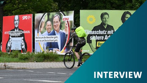 Wahlplakate für die Bundestagswahl (Foto: dpa Bildfunk, picture alliance/dpa | Arne Dedert )