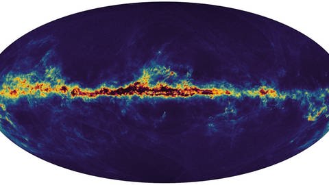 Karte der Milchstraße (Foto: dpa Bildfunk, picture alliance/dpa/ESA/Gaia/DPAC | -)