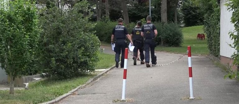 Polizeieinsatz in Sinsheim nach dem Tod einer Frau (Foto: EinsatzReport24)