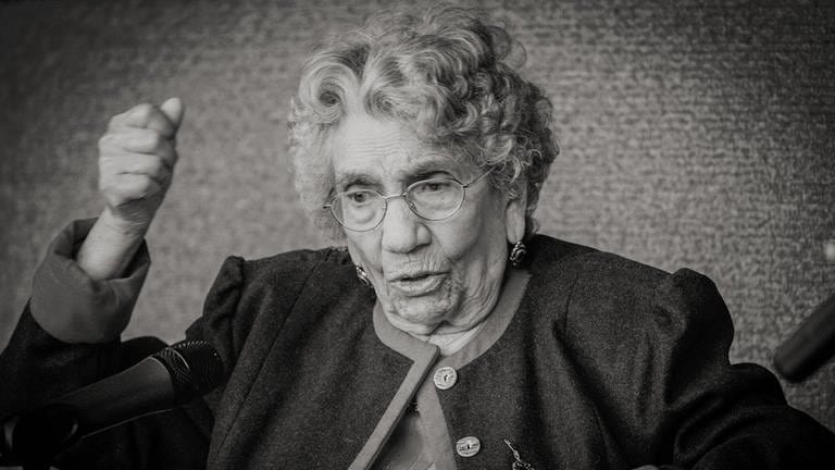 Holocaust-Überlebende Zilli Reichmann (Foto: Pressestelle, Stiftung Denkmal/Mike Schmidt)