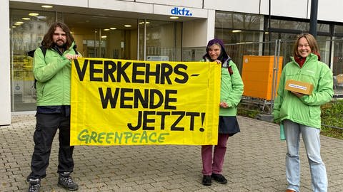 Greenpeace kritisiert DKFZ in Heidelberg wegen seines Umweltverhaltens (Foto: SWR)