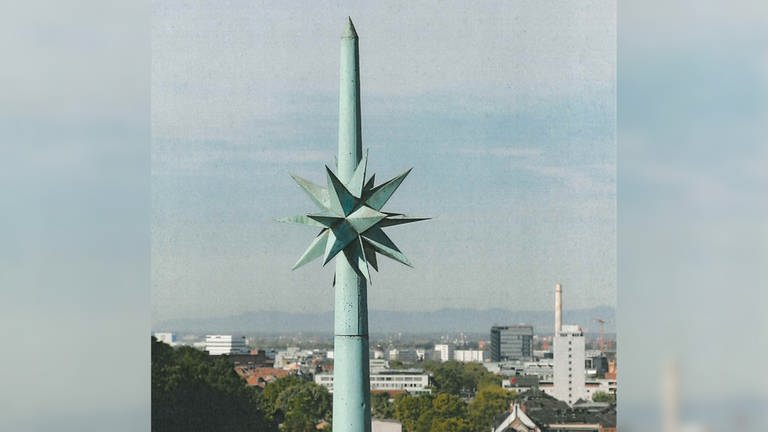 Turmspitze der Universitätsbilbiothek Heidelberg (Foto: Polizeipräsidium Mannheim)