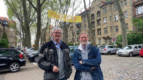 Gerald Peischl und Bernd Göttel in Max-Joseph-Straße in Mannheim (Foto: SWR)