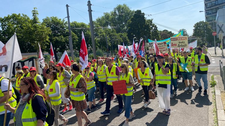 Die Gewerkschaft ver.di hat unter anderem Beschäftigte in Mannheim und Heidelberg zum ganztägigen Streik aufgerufen. (Foto: SWR)