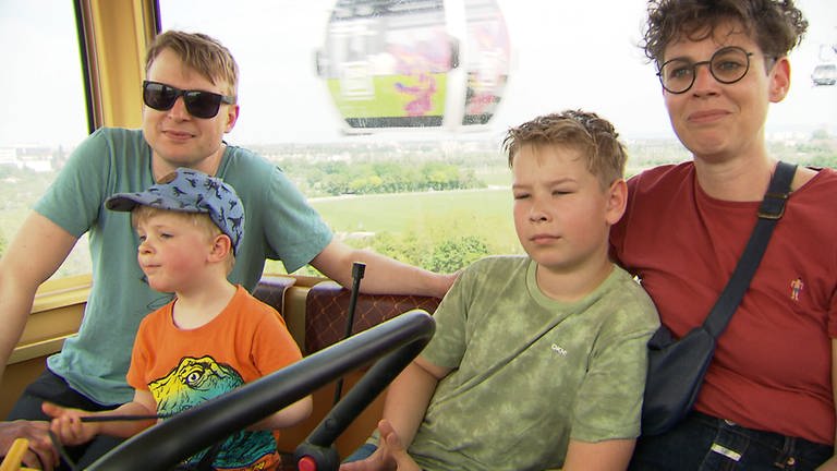 Eine Fahrt mit der Seilbahn auf der Mannheimer Buga ist besonders bei Familien beliebt. (Foto: SWR)