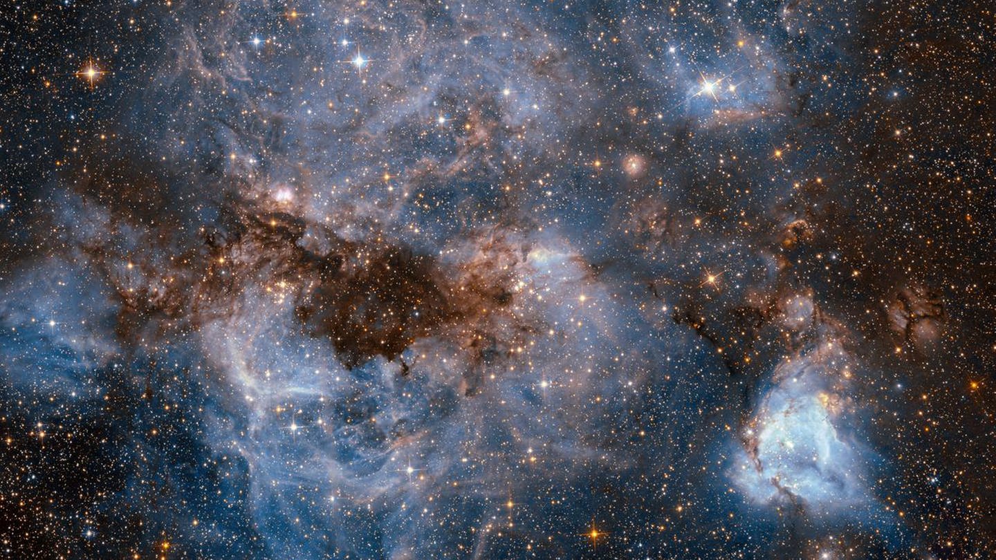 Aufnahme aus dem All mit Sternen und Galaxien vom James-Webb-Weltraumteleskop (Foto: NASA)