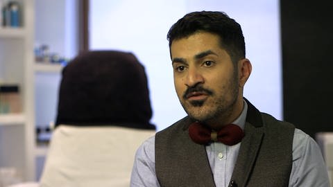 Reza Shari, Mannheimer Visagist iranischer Herkunft (Foto: SWR)