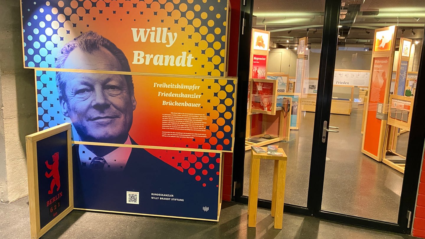 Plakat der Willy-Brandt-Ausstellung im Mannheimer Marchivum (Foto: SWR)