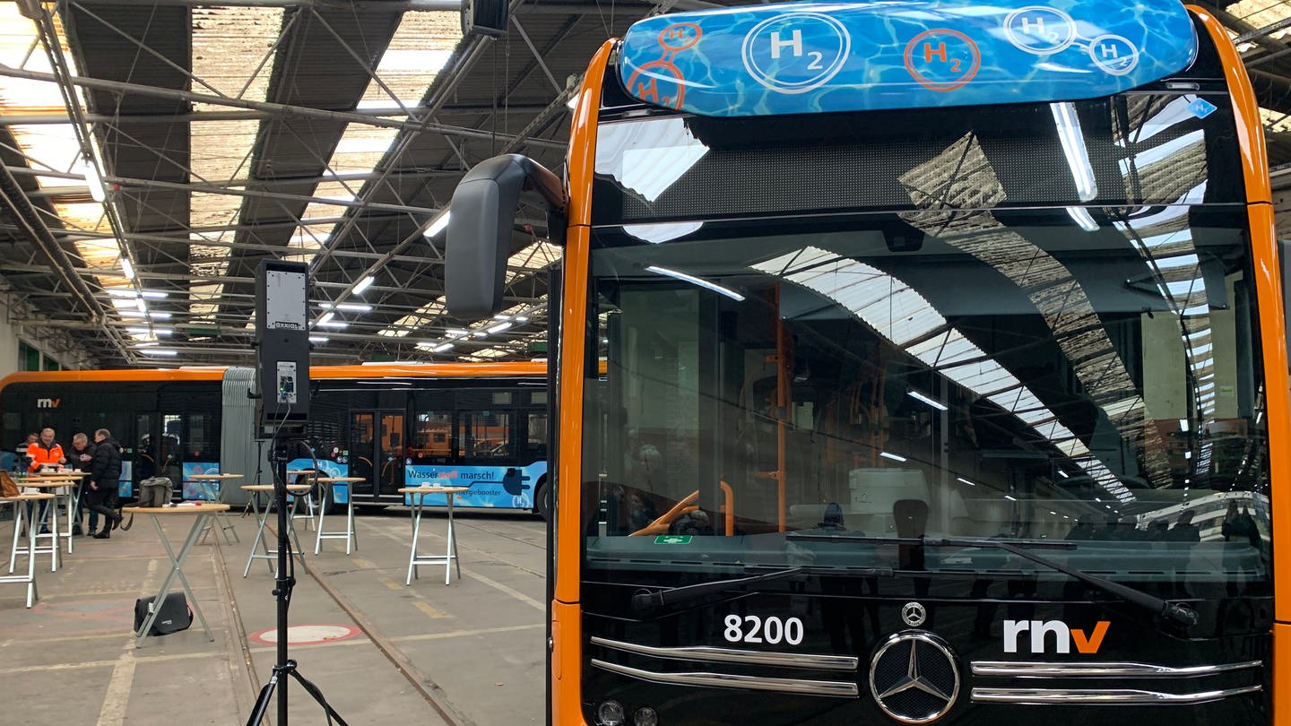 Die Rhein Neckar Verkehr GmbH in Mannheim bekommt Wasserstoff-Busse (Foto: SWR)