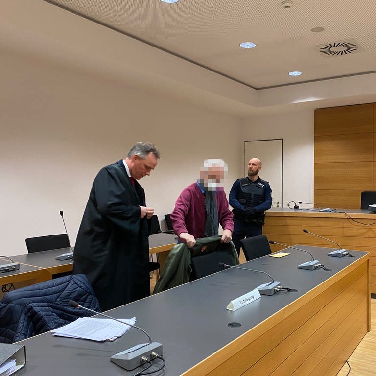 Prozessbeginn wegen Mordverdachts in Sinsheim am Heidelberger Landgericht (Foto: SWR)