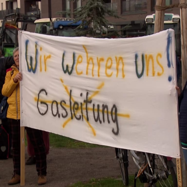 Proteste gegen neue Erdgasleitung in Heidelberg